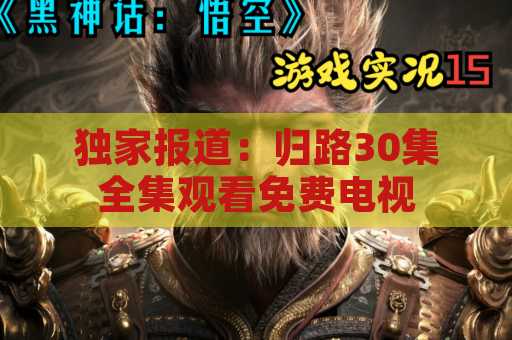 独家报道：归路30集全集观看免费电视