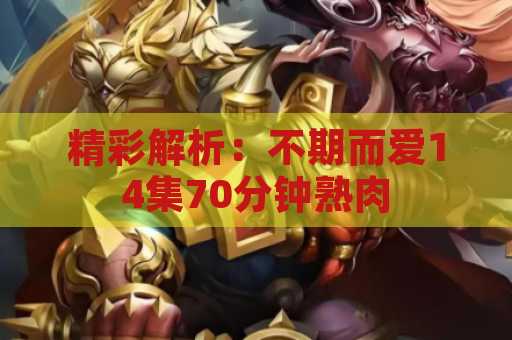 精彩解析：不期而爱14集70分钟熟肉