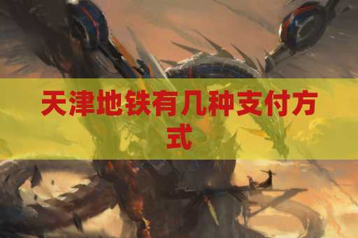 天津地铁有几种支付方式