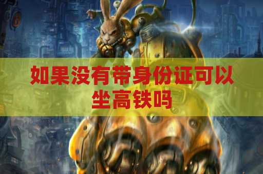 如果没有带身份证可以坐高铁吗