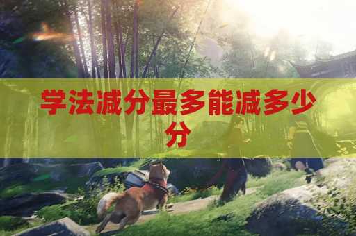 学法减分最多能减多少分
