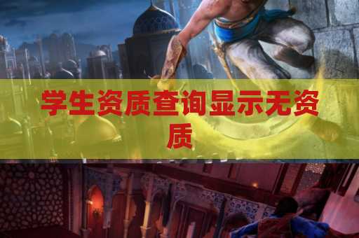 学生资质查询显示无资质