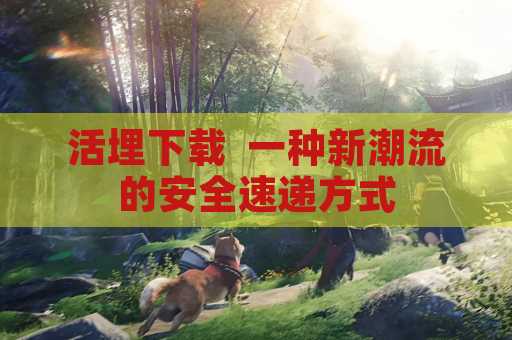 活埋下载  一种新潮流的安全速递方式
