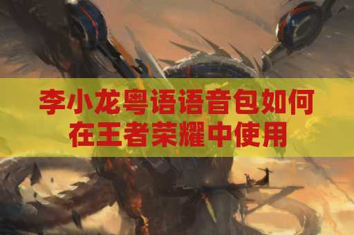 李小龙粤语语音包如何在王者荣耀中使用