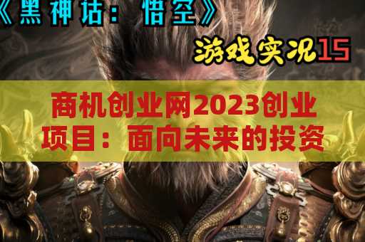 商机创业网2023创业项目：面向未来的投资机会