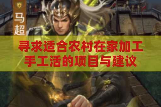 寻求适合农村在家加工手工活的项目与建议
