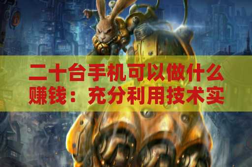 二十台手机可以做什么赚钱：充分利用技术实现收入最大化