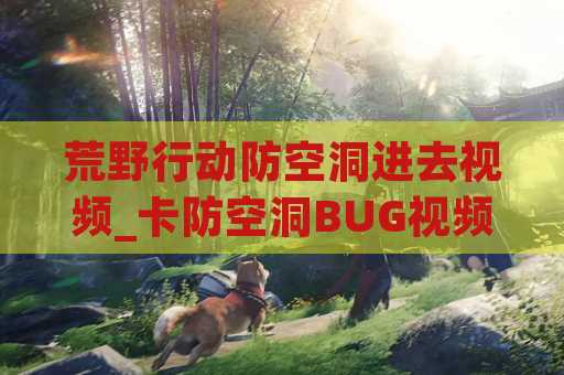 荒野行动防空洞进去视频_卡防空洞BUG视频