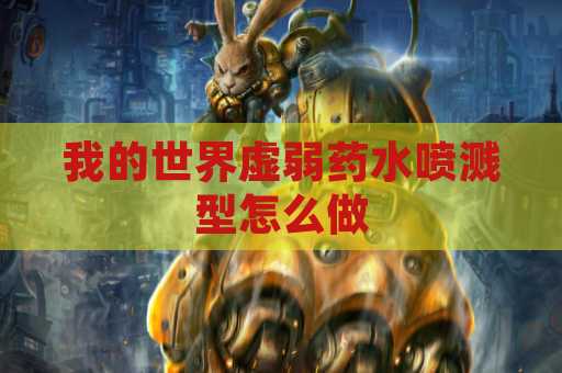 我的世界虚弱药水喷溅型怎么做